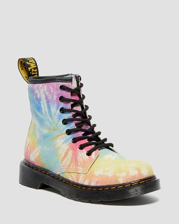 Botas con Cordones Dr Martens Junior 1460 Tie Dye Niños Multicolor | MX 134OKI